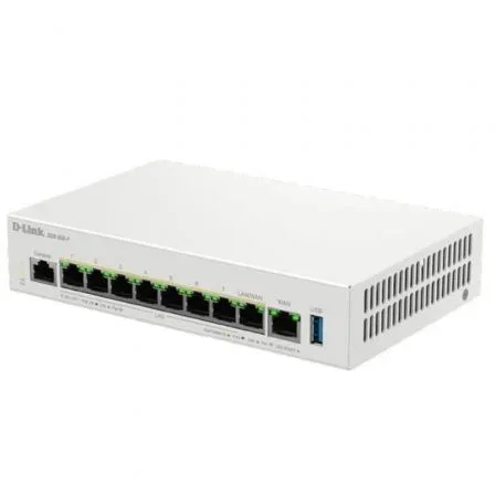 D-Link DBR-600-P/E Router Empresarial VPN Firewall Switch 9 Puertos 2.5G Gigabit con PoE y Gestión Integrada de Puntos de Acceso WiFi